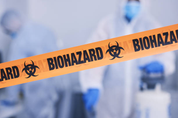 Professional Biohazard Cleanup technician working in Belmar, NJ